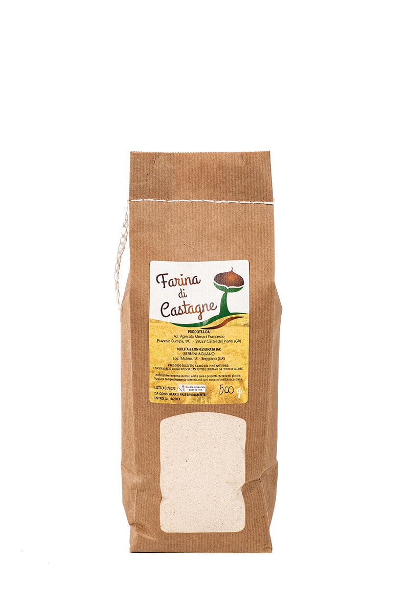 sacchetto farina castagne 500 gr
